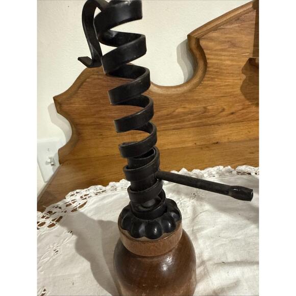 Lot Of 4 Vintage Wood Candle Stick Holders Courting Turned Wood Colonial Farm - Picture 5 of 10